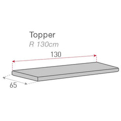 Topper matlasat pentru canapea Sofazip Teflon®, respinge apa, antiaderent, culoare Rosu